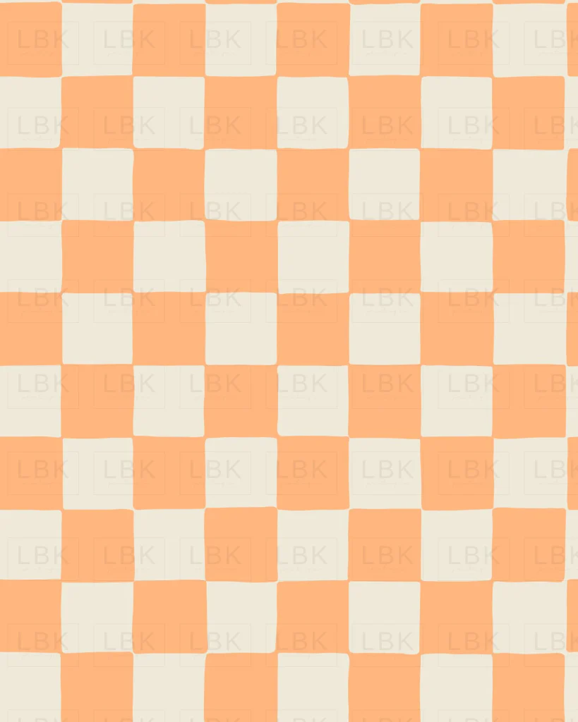 2022 Summer Play_Retro Checkerboard in Peach