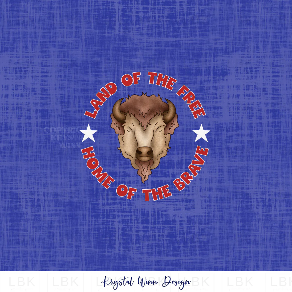All American Cowboy Panel- Land of the Free