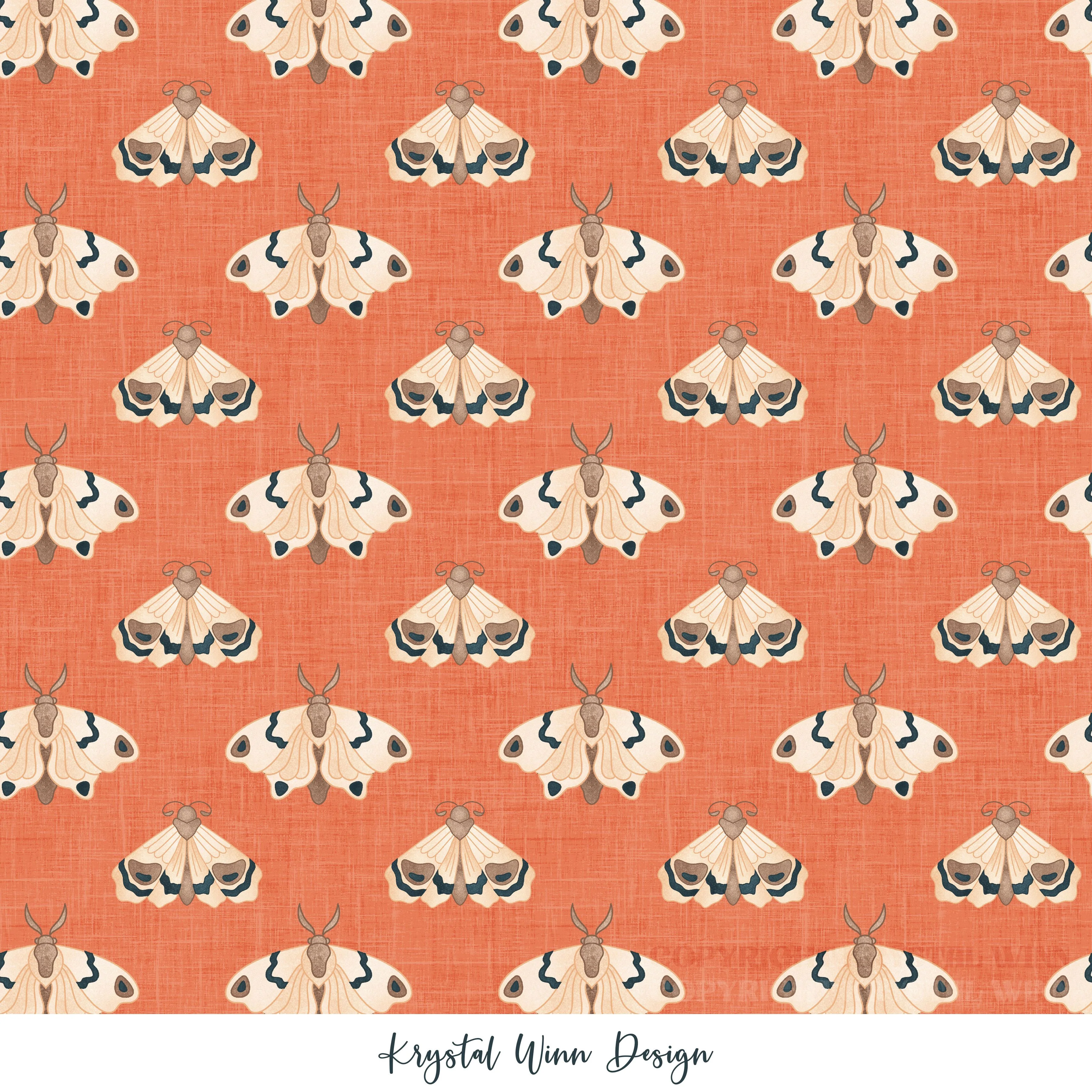 Apothecary Moths Orange