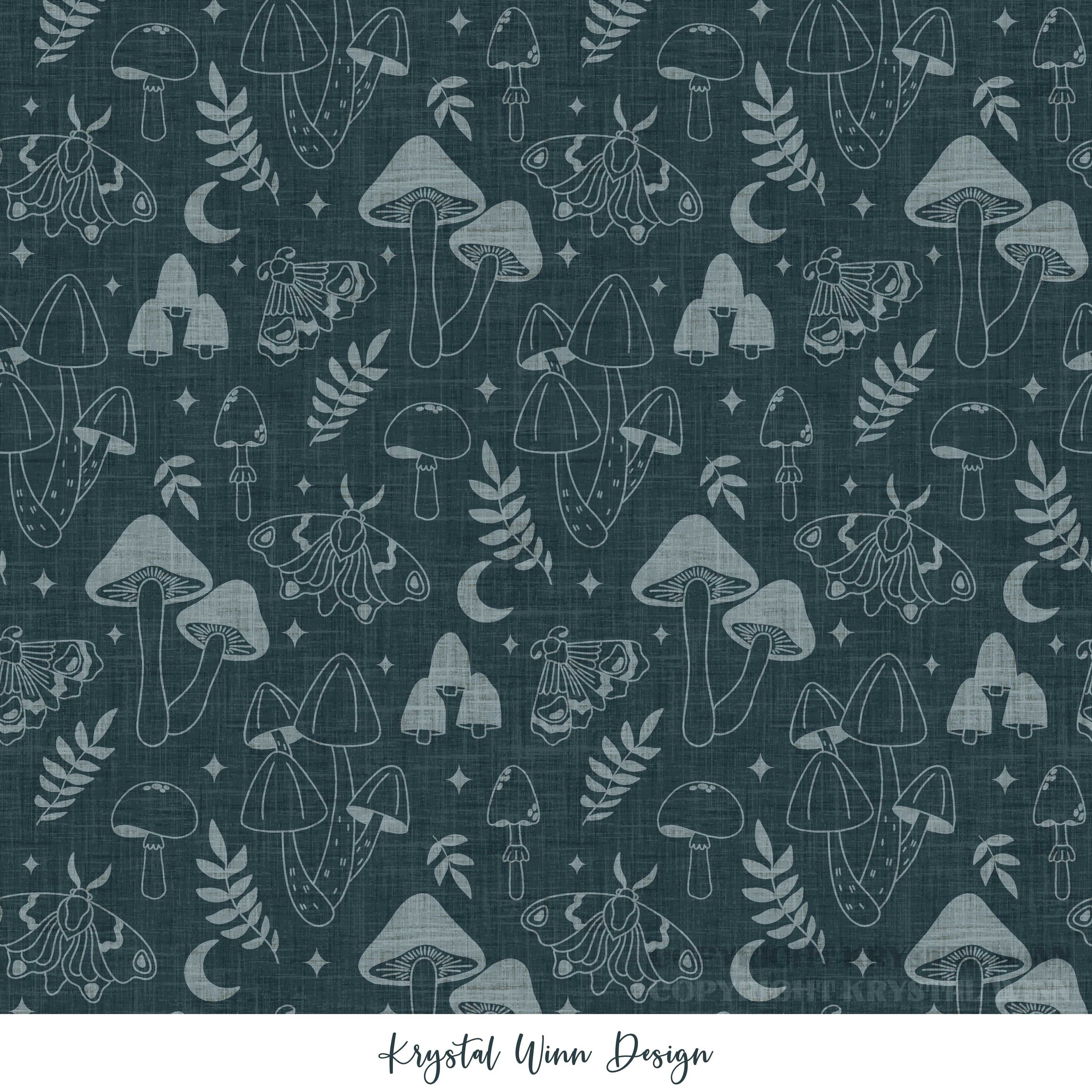 Apothecary Mushrooms Midnight