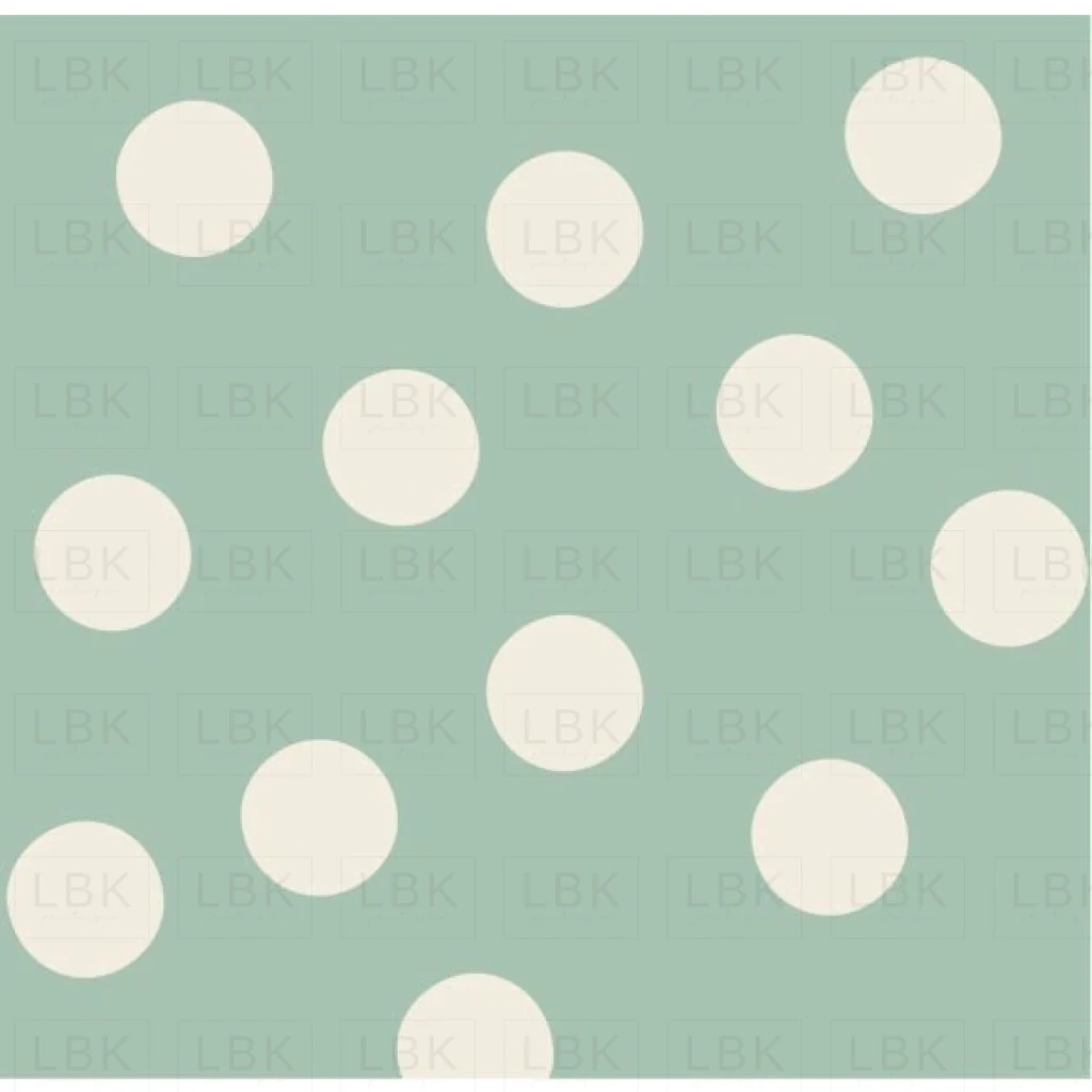 Aqua Cream Polka Dot