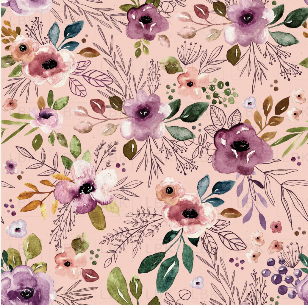 Autumn Amethyst Boho Floral Pink