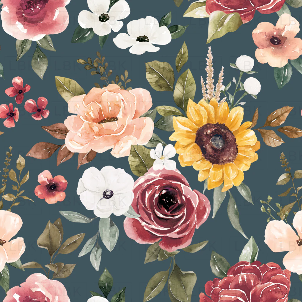 Autumn Bouquet Night Blue