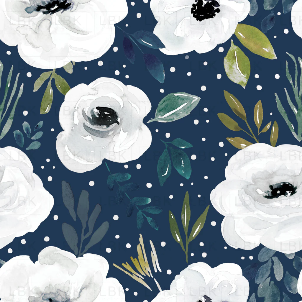 Avaleigh Floral on Navy Blue