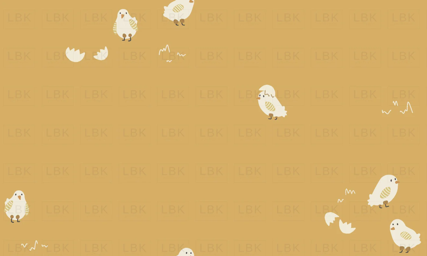 Baby Chicks on Honey Yellow