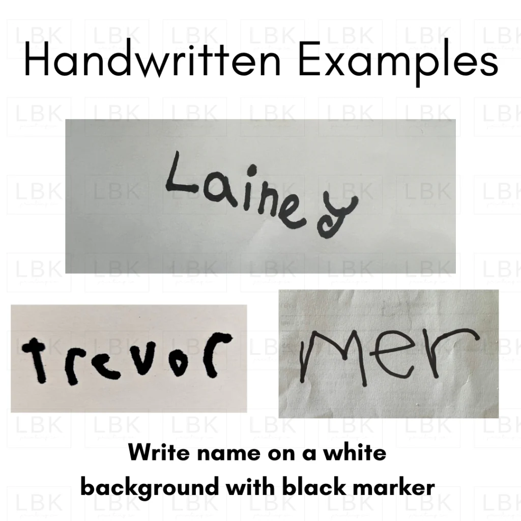 Back to School: Handwritten Name Panels - Image 2