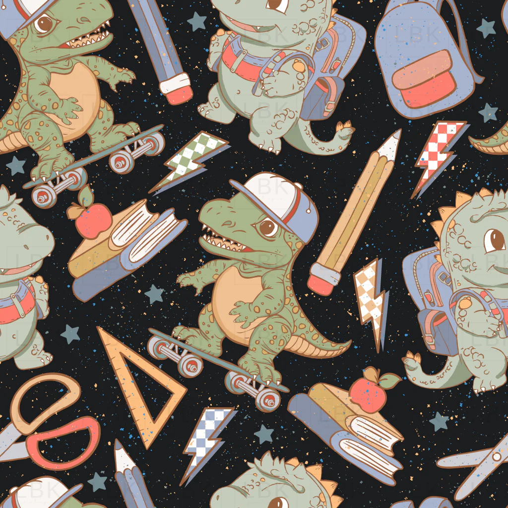 BackToSchool_Dinosaur_Black
