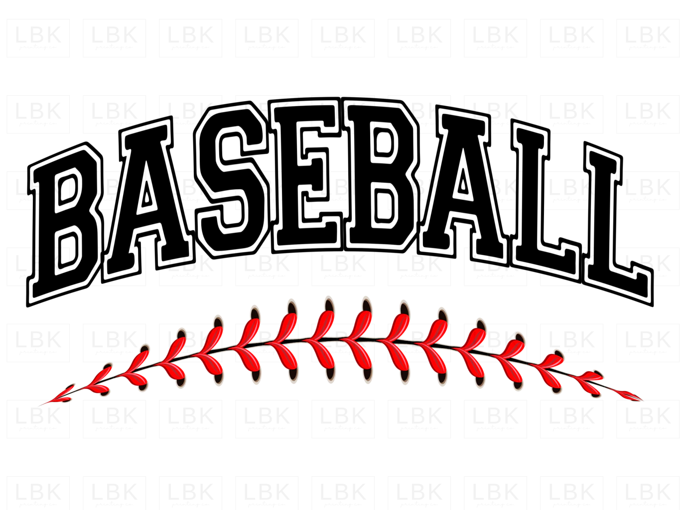 Baseball with stitch- DTF