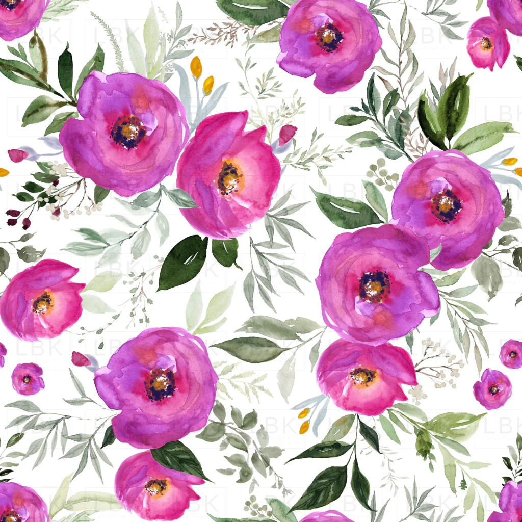 Berry Watercolor Florals