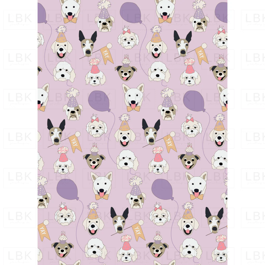 Birthday Puppies Pastel