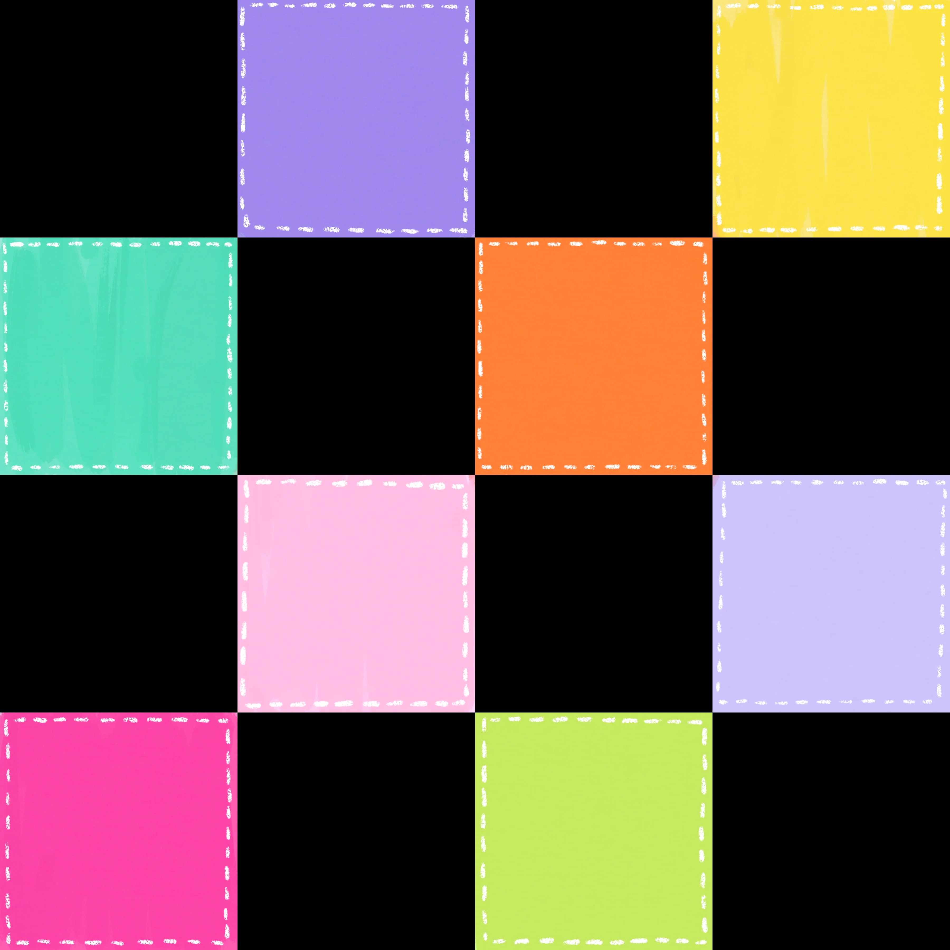 Black stitched checker