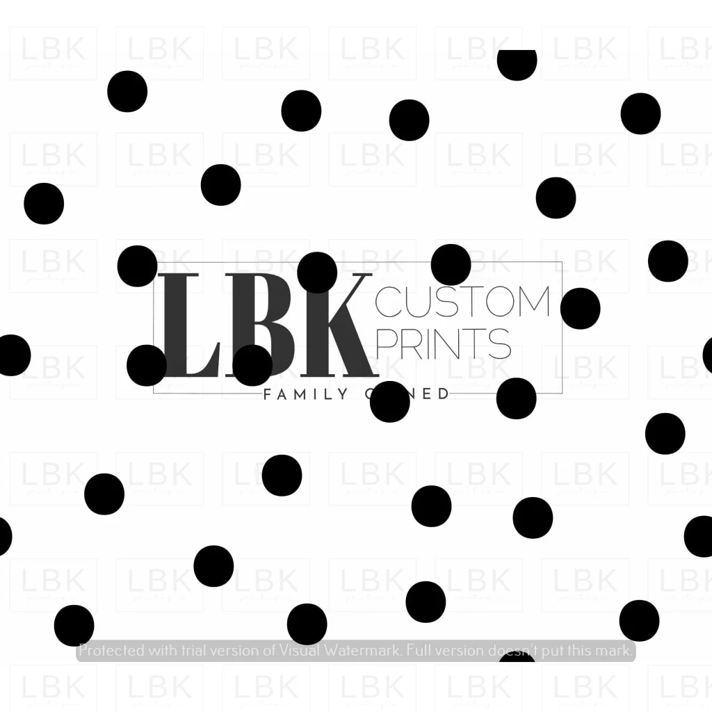 Black White Polka Dots