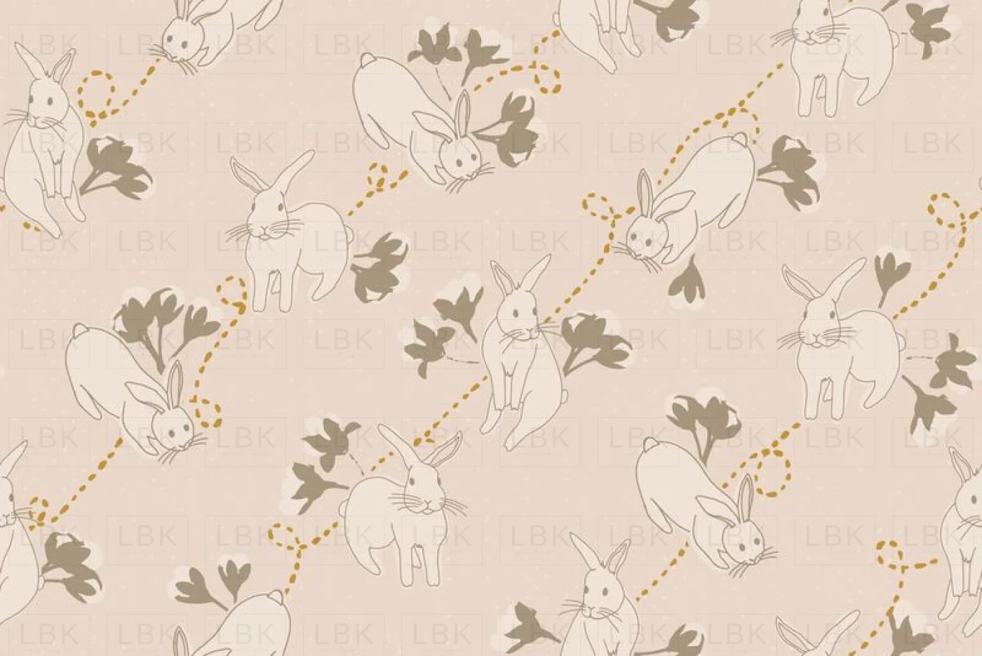 blooming bunnies - cream