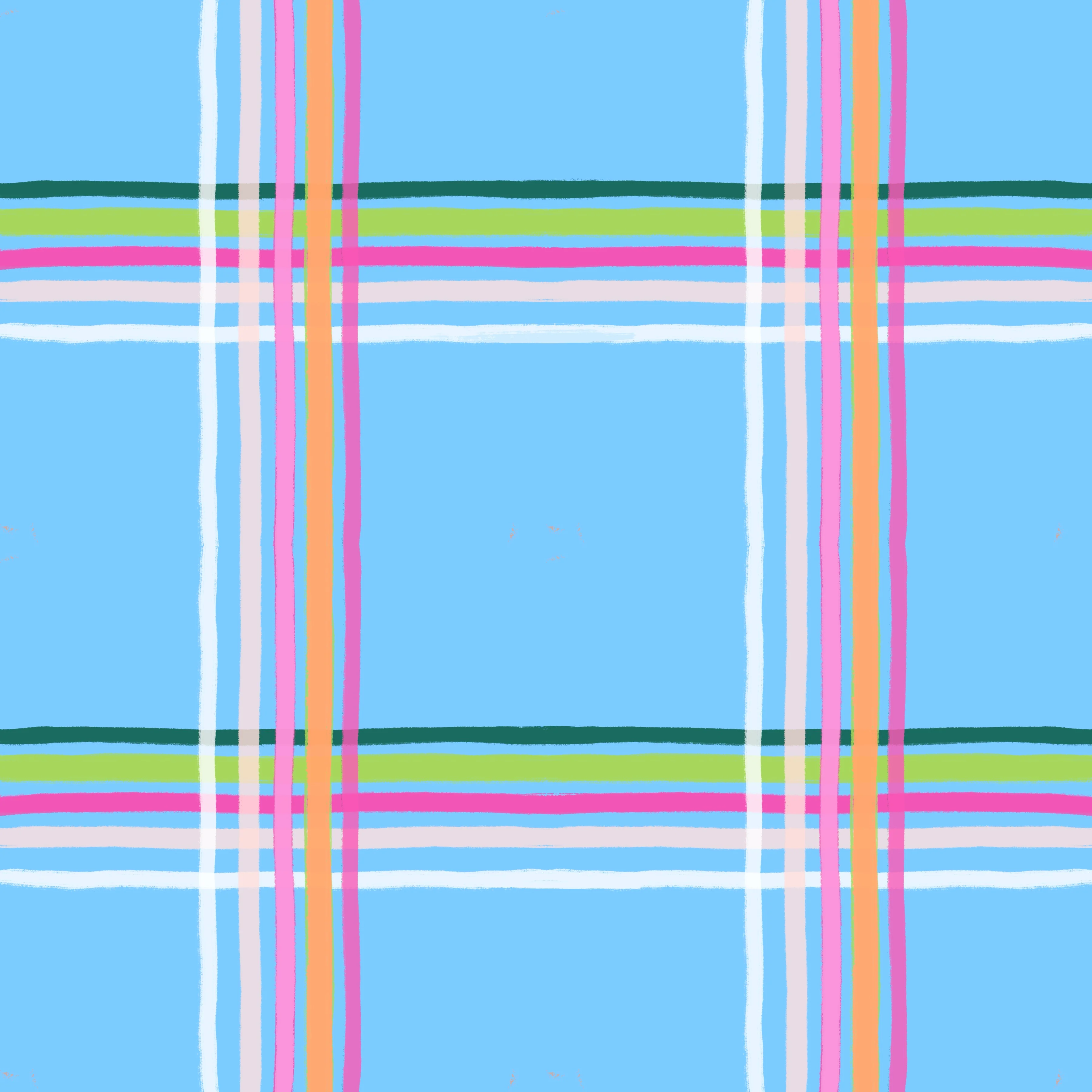 Blue sky plaid