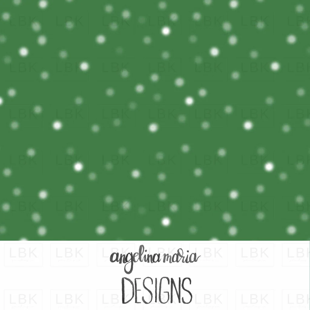 blurry polka dot on green