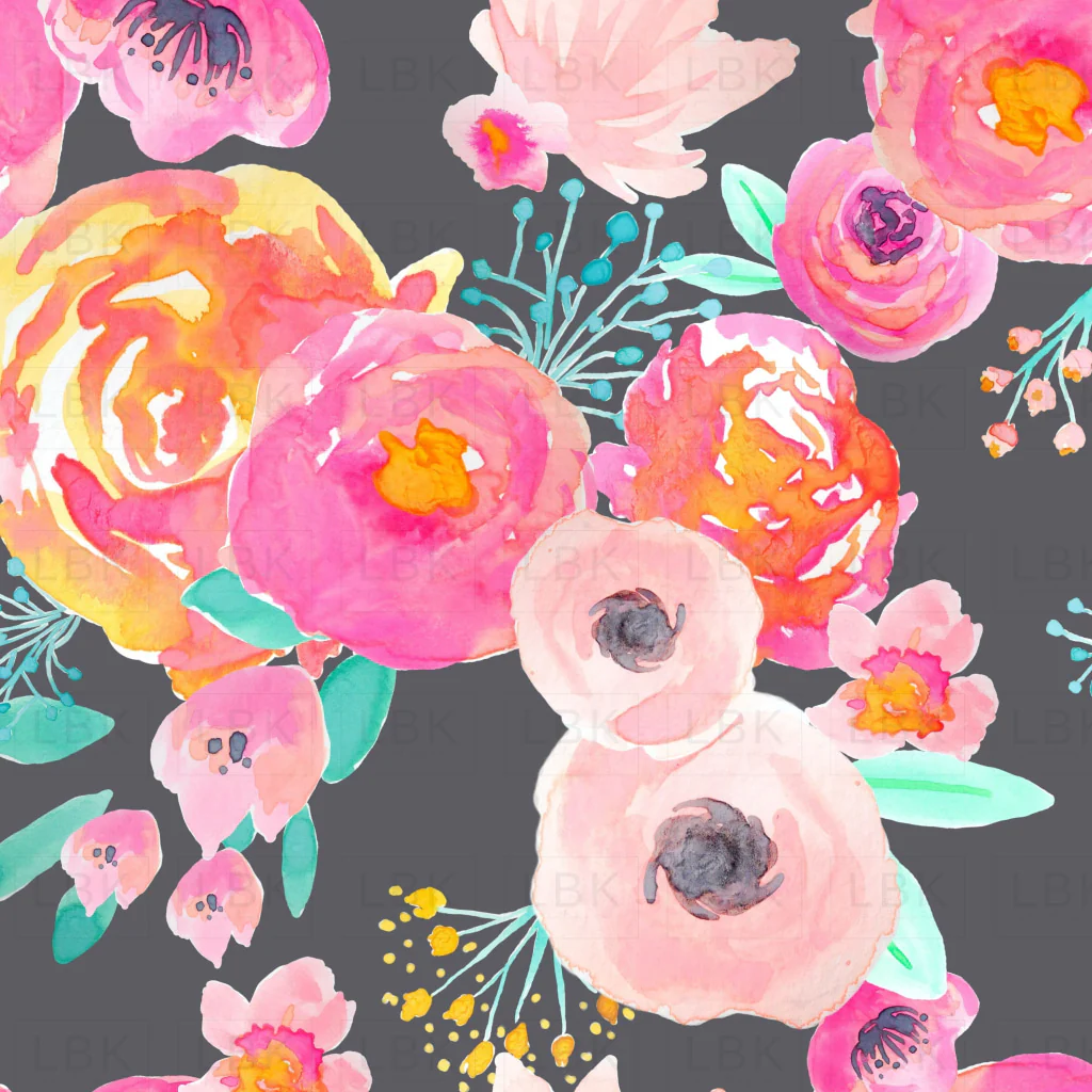 Blush Florals grey