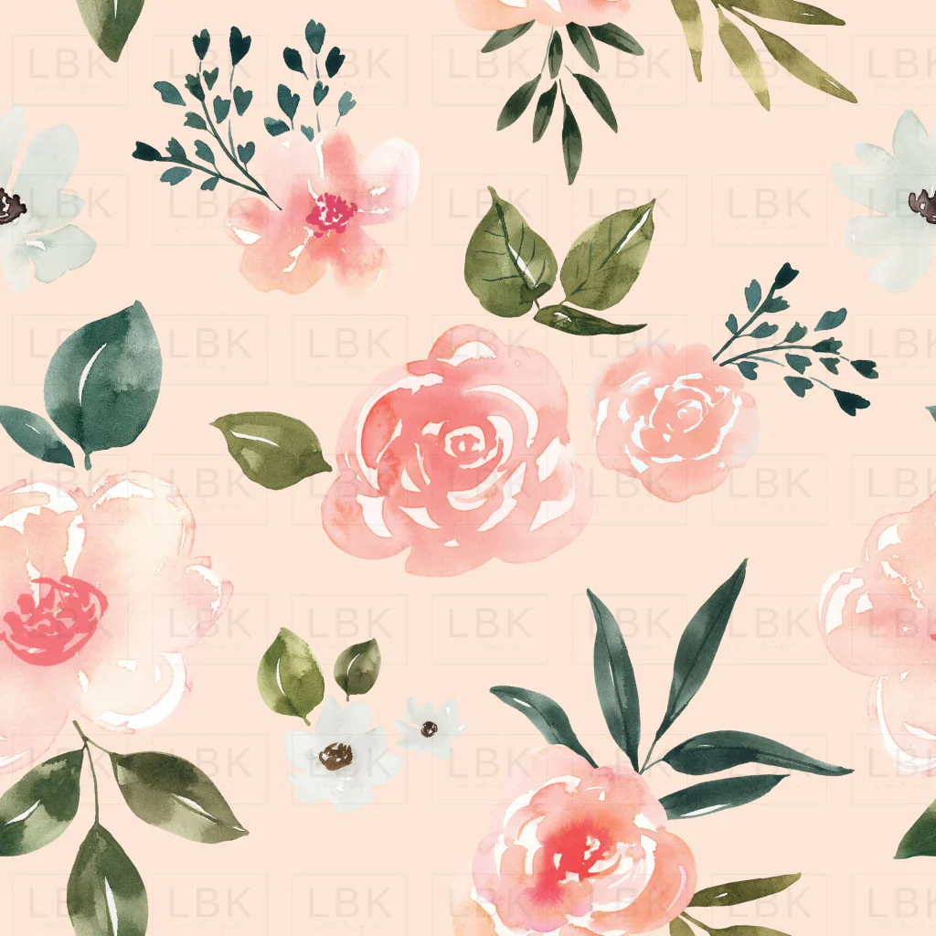 Blush Pink Vintage Spring Floral