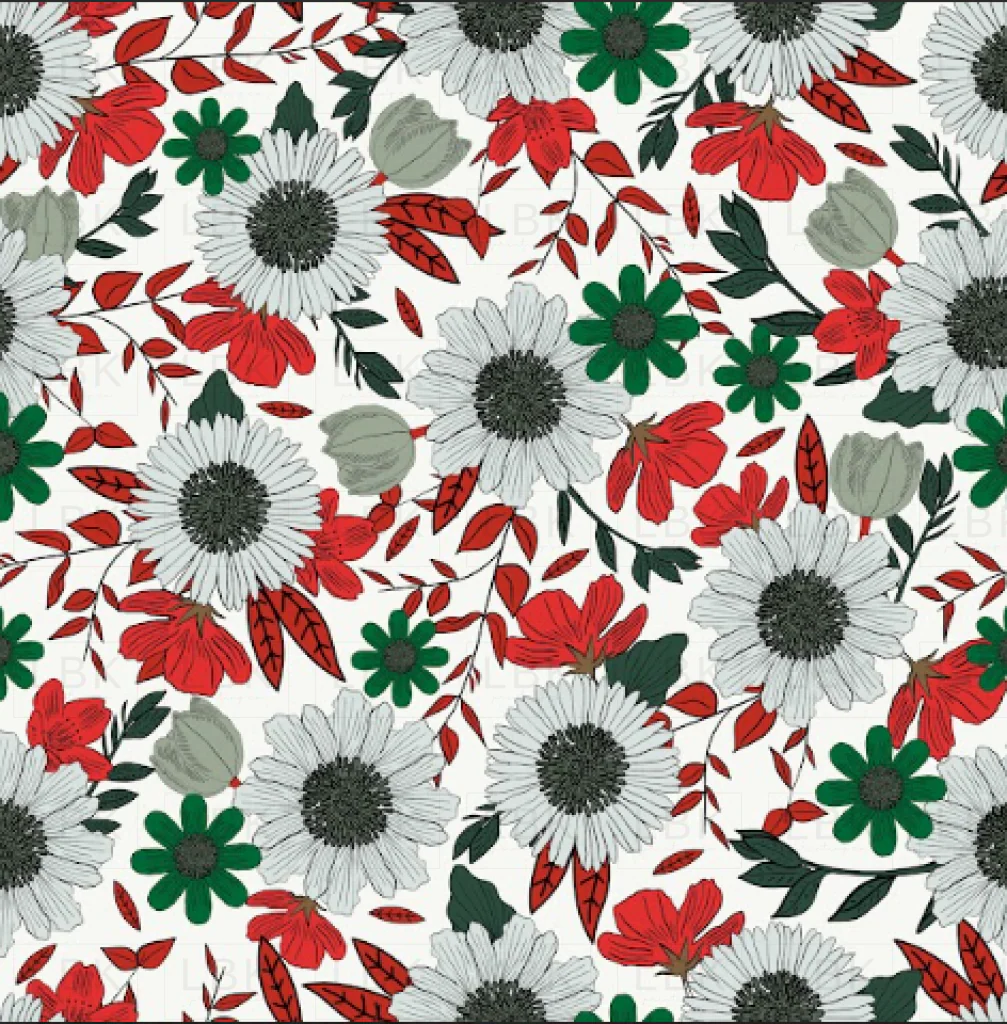Boho Bliss Christmas Floral RG
