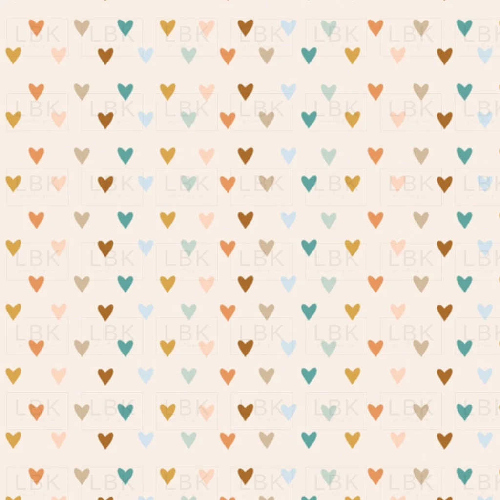 Boho Rainbow hearts