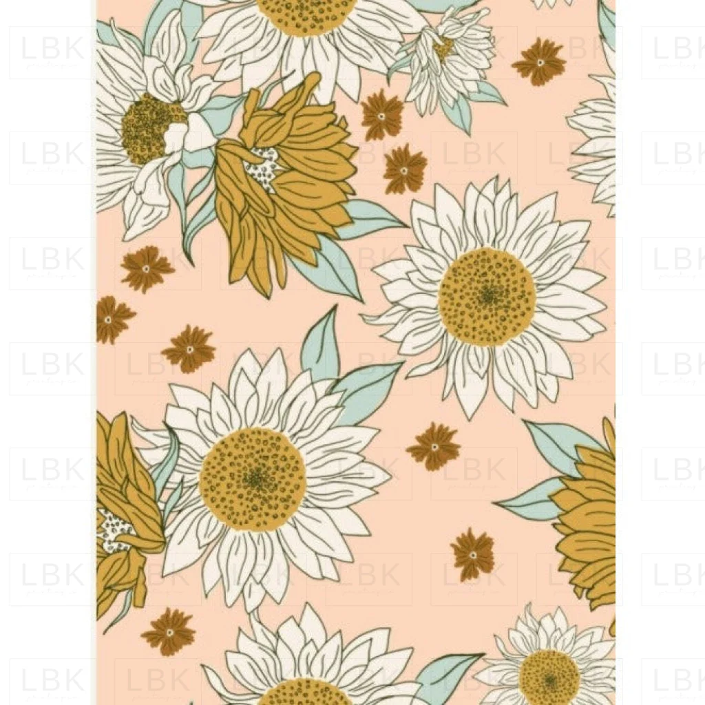 Boho Sunflowers in blush