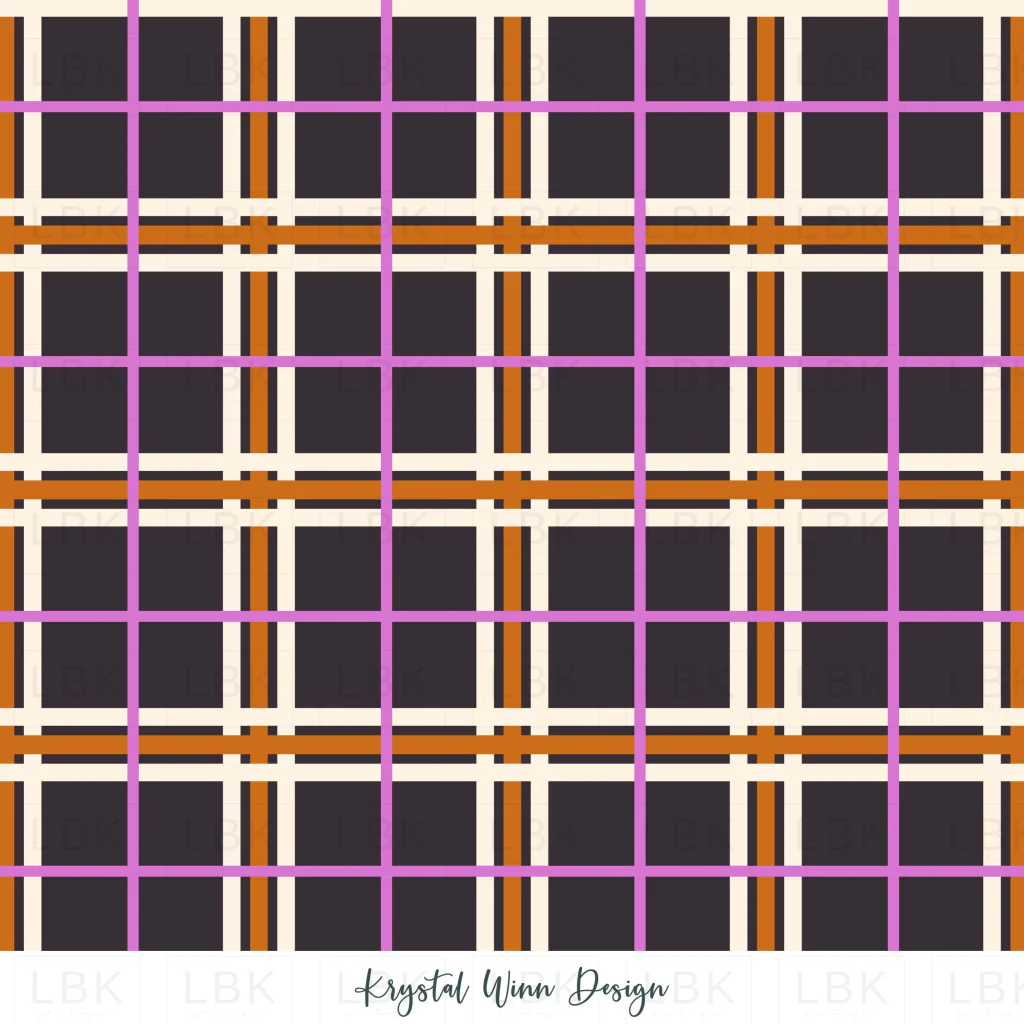 Booojee Plaid Purple and Black
