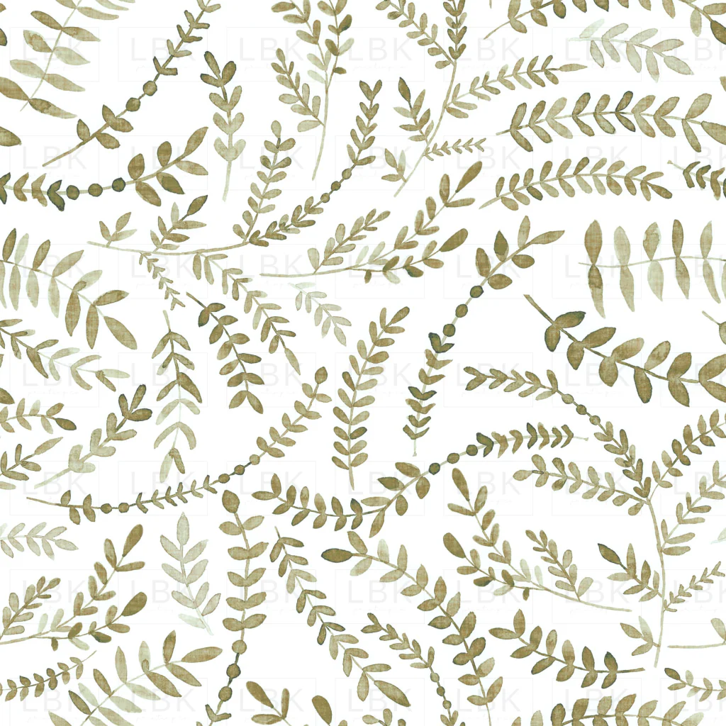 Botanical Leaves Coffee and Antique Silver