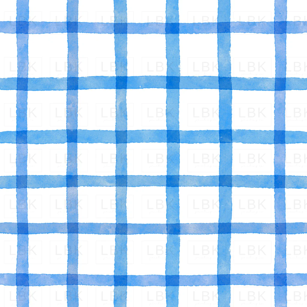 Bright blue plaid