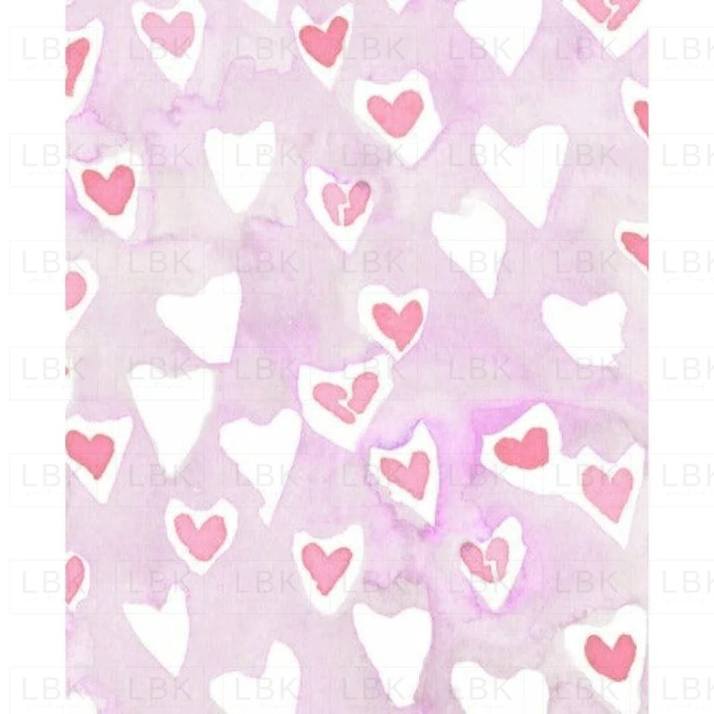 Broken hearts pink on pink
