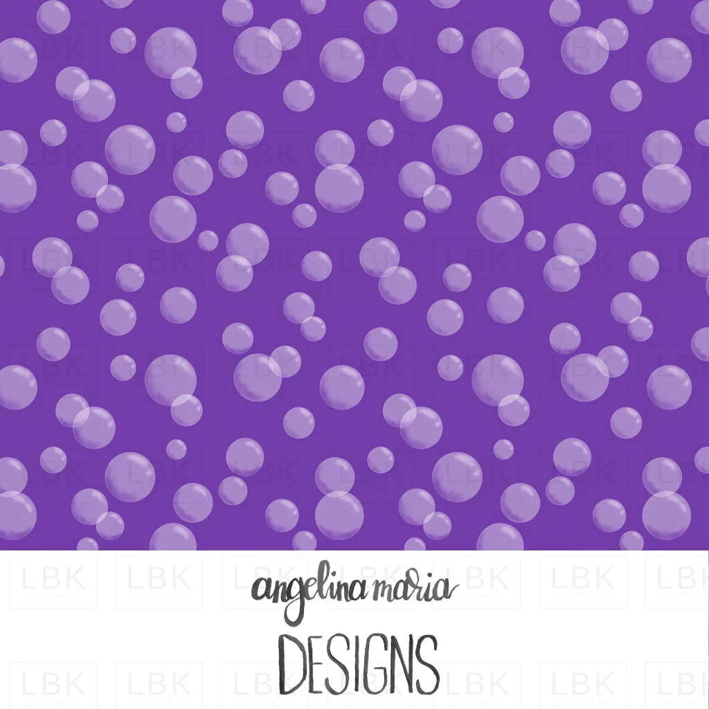 Bubble Polka Dot Blue Violet