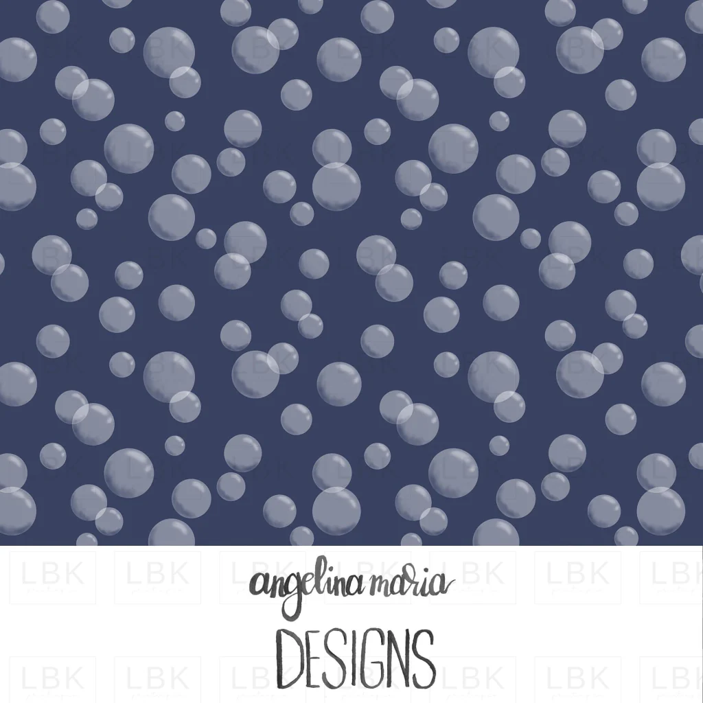 Bubble Polka Dot Navy