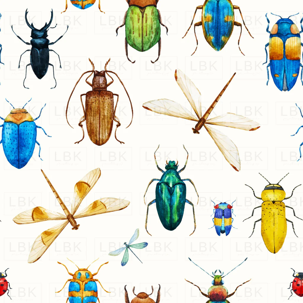Bugs in Insects on Off White