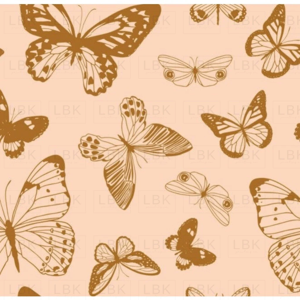 Butterflies in boho blush