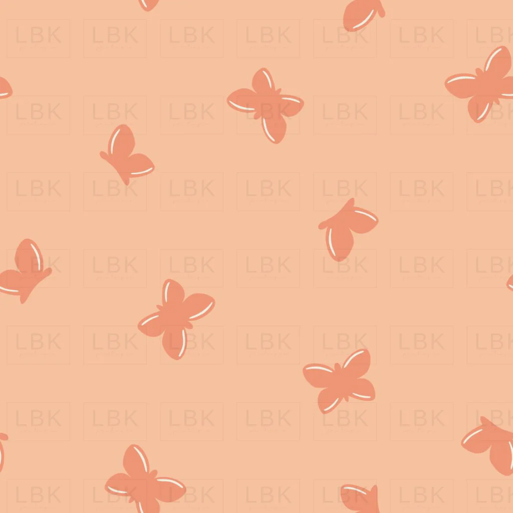 Butterfly Dream-Shell Coral on Almond Cream