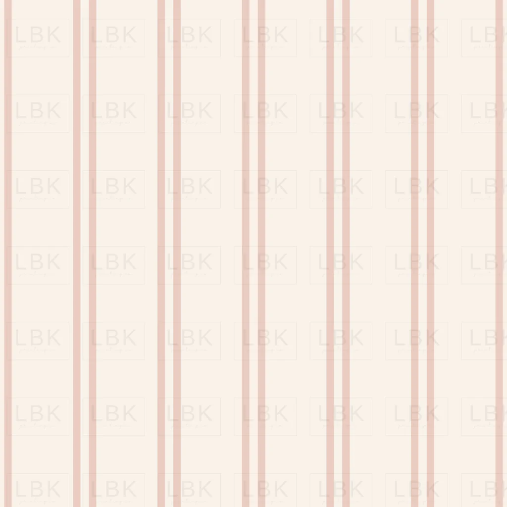 Butterfly Garden Stripe Muted- cream mauve