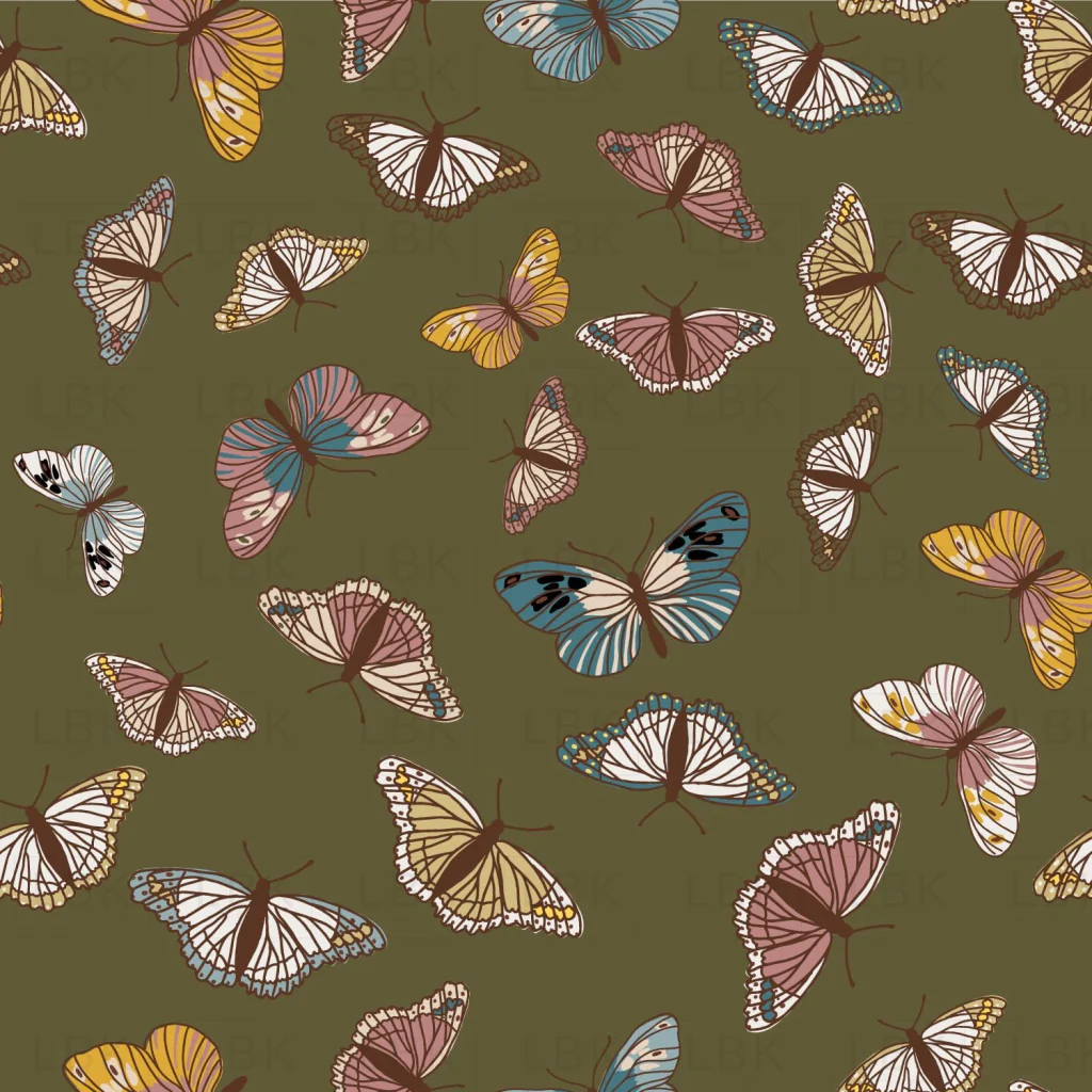 Butterfly in Army Green