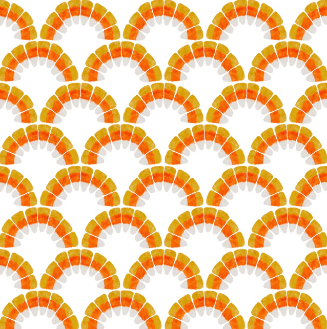 Candy corn scallop white