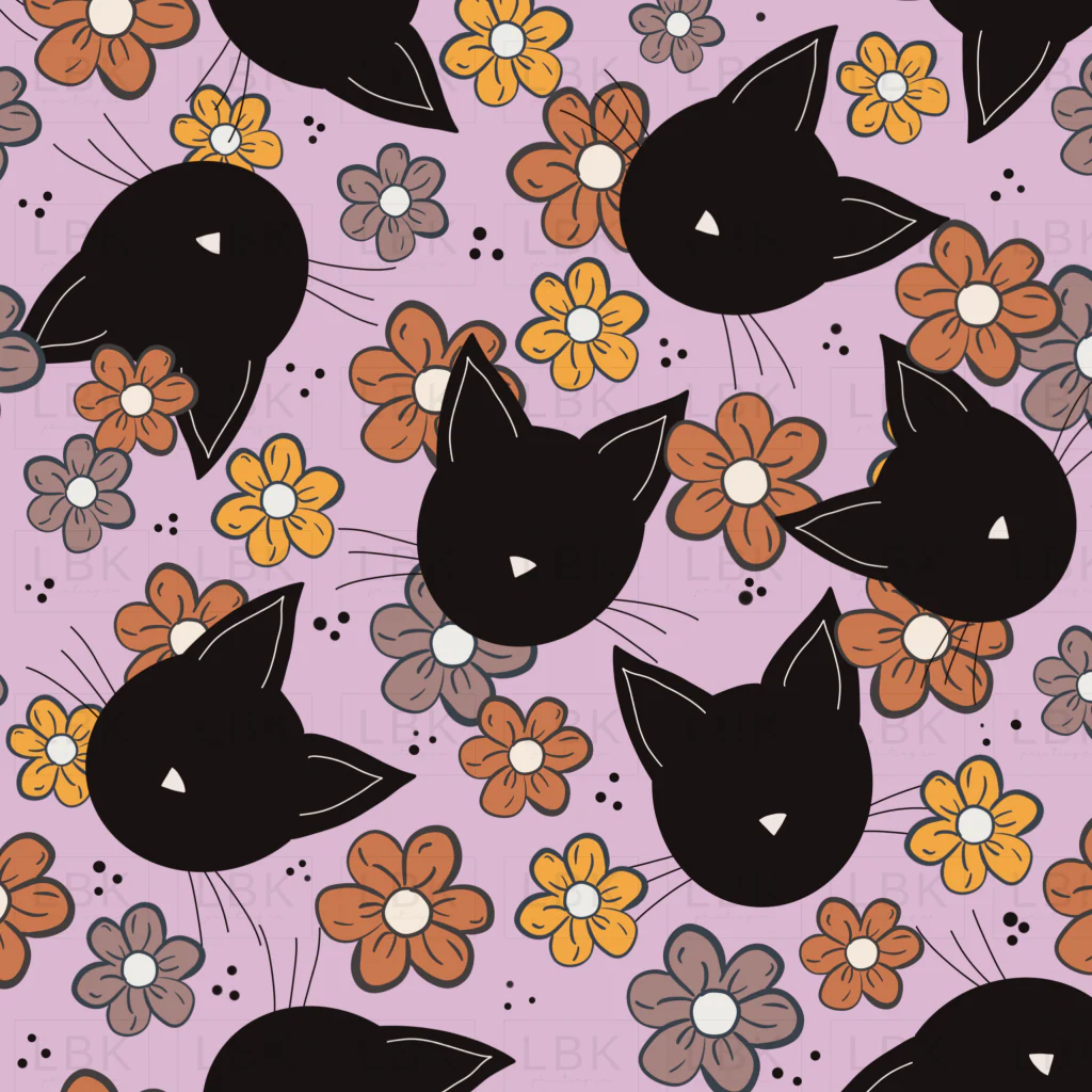 Cats on Purple
