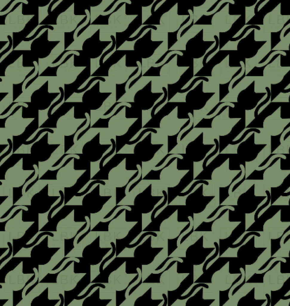 Catstooth black and green