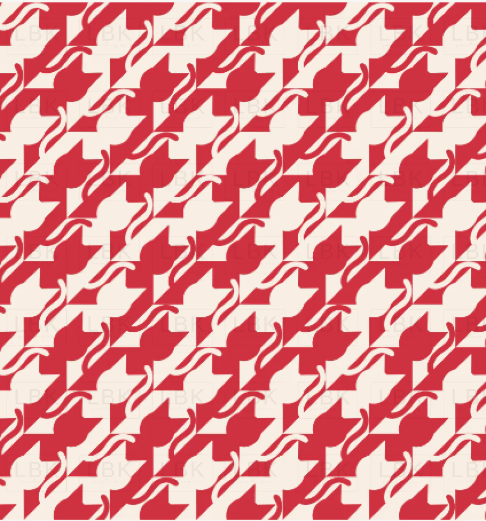 Catstooth Red and cream