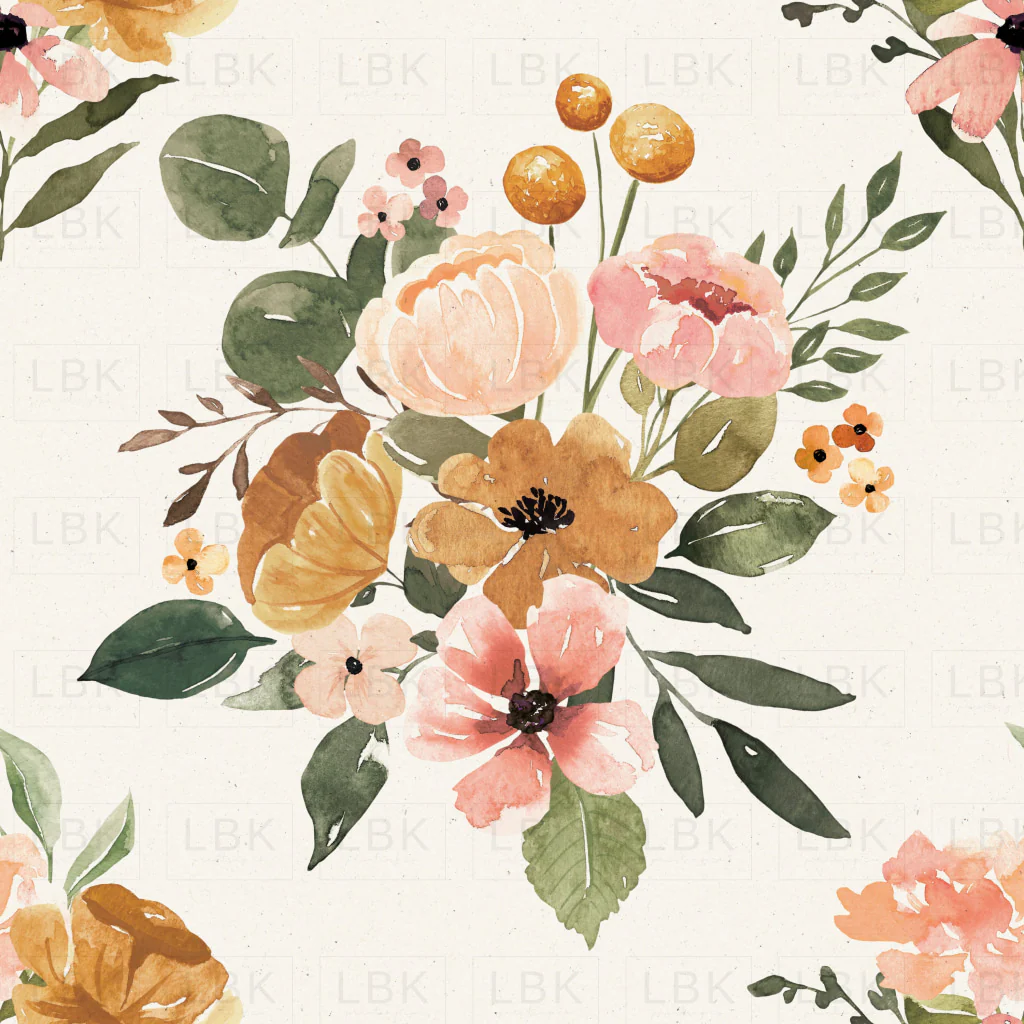 Charlotte Boho Blossoms on Textured Cream