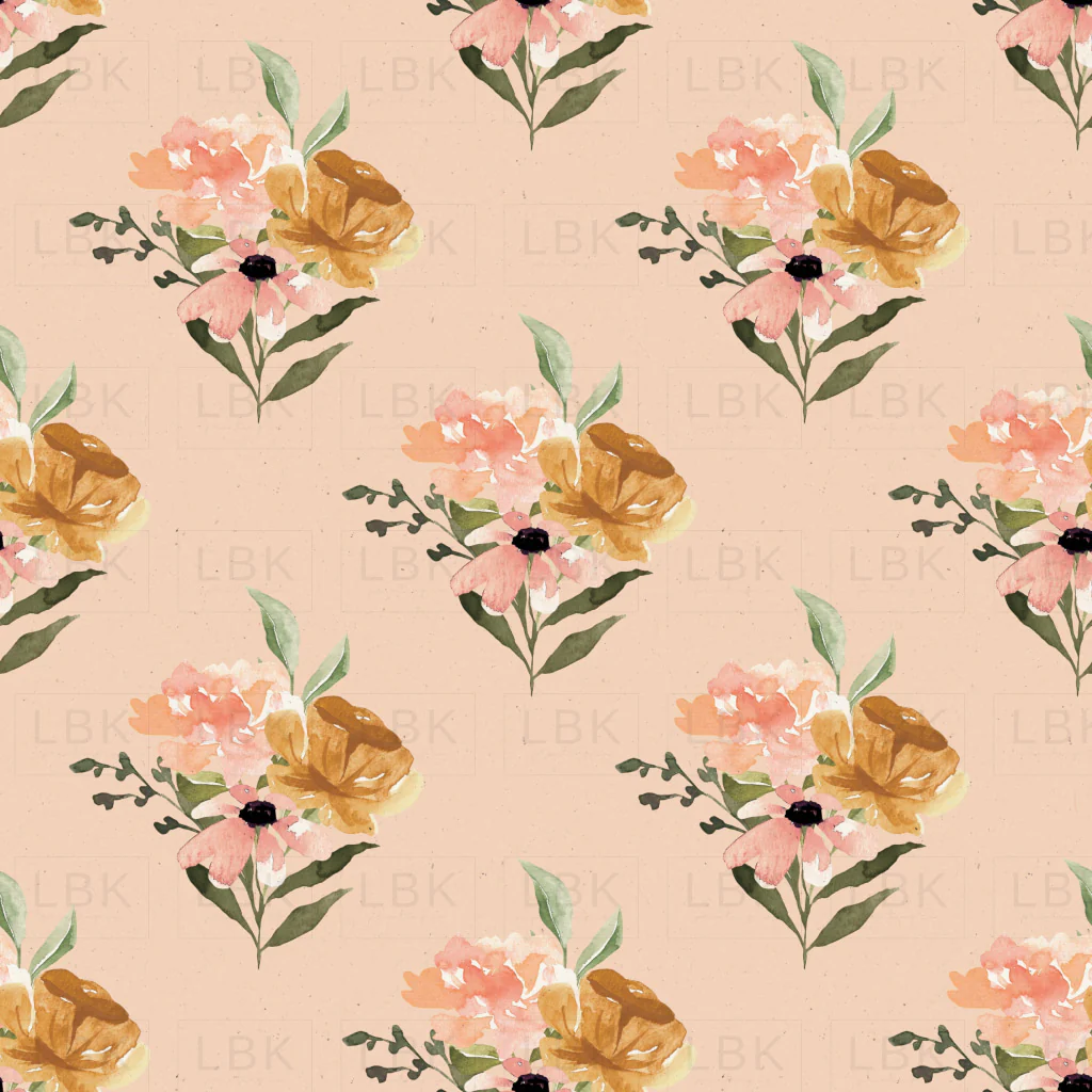 Charlotte Petite Bouquets on Textured Pink