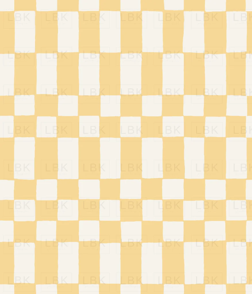 Checkerboard in Banana Yellow