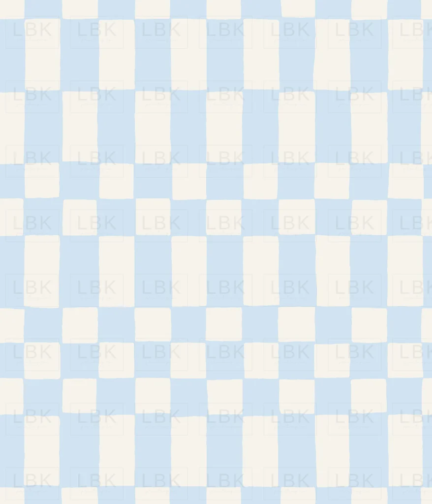 Checkerboard in Pastel Blue