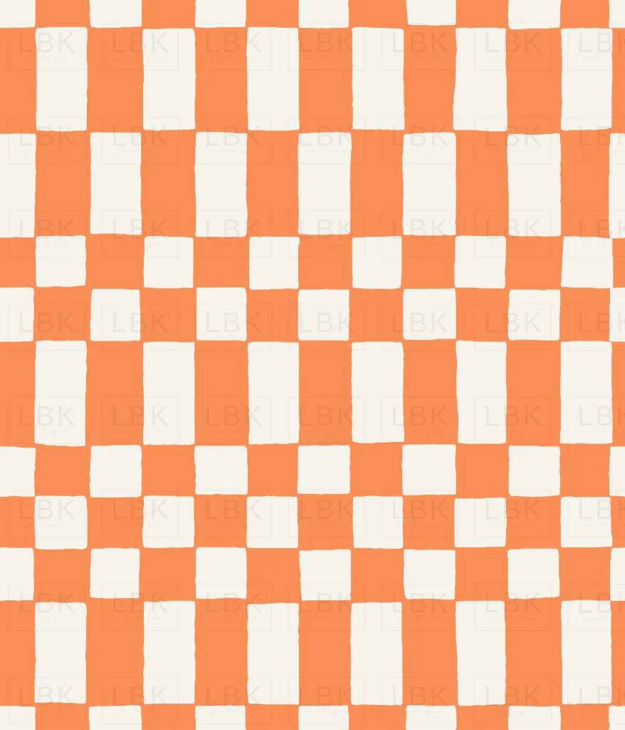 Checkerboard in Tangerine
