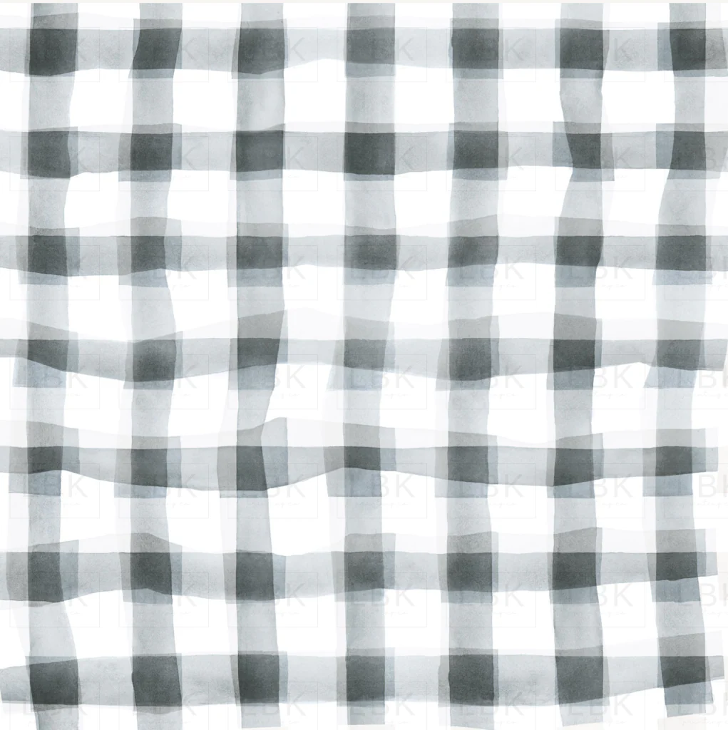 Checkered Windowpane in Smokey Gray
