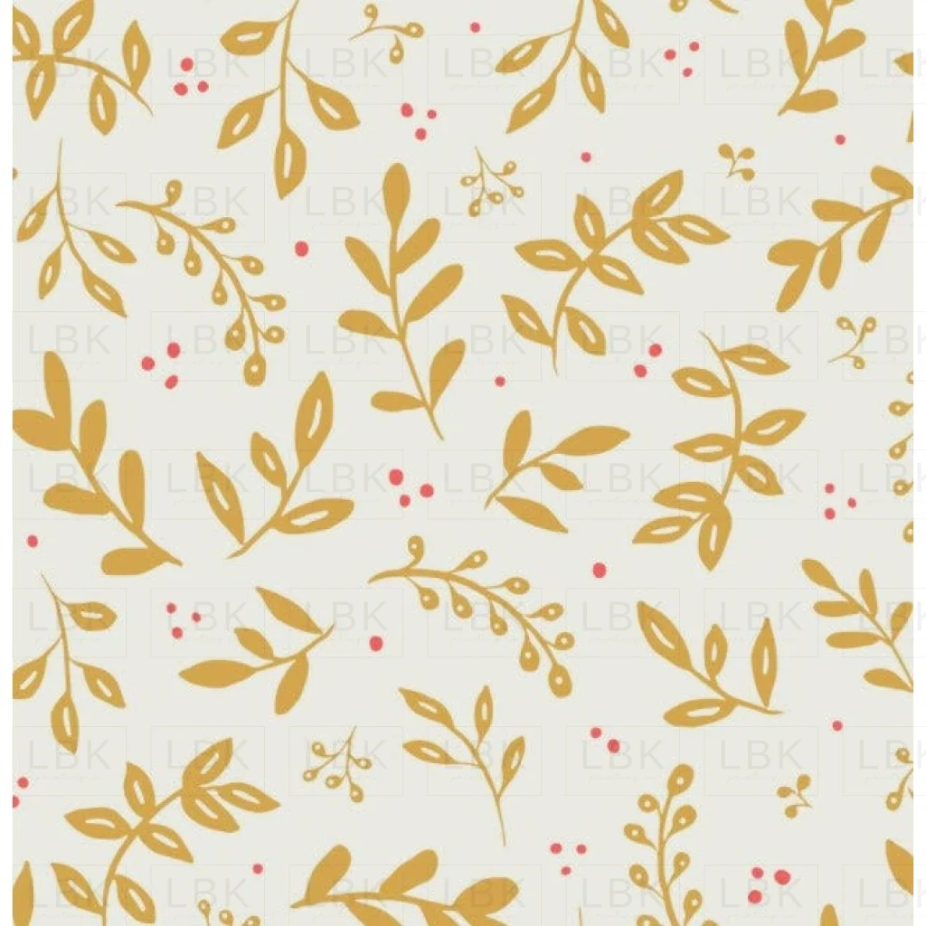 Cheery Foliage on Cream