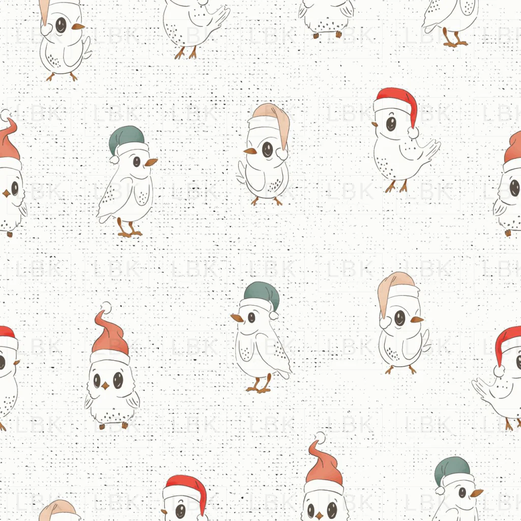 CHICKADEE SANTA - SNOW WHITE
