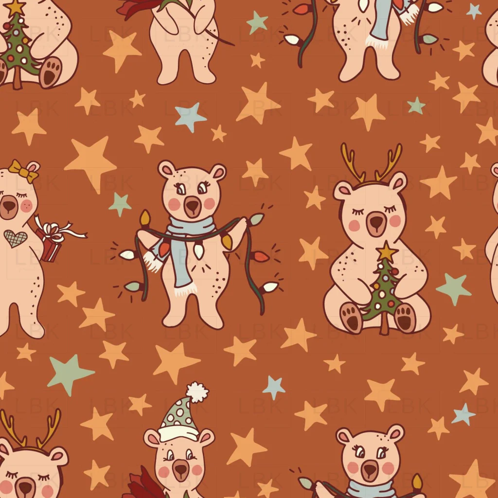 Christmas Bear on Rust