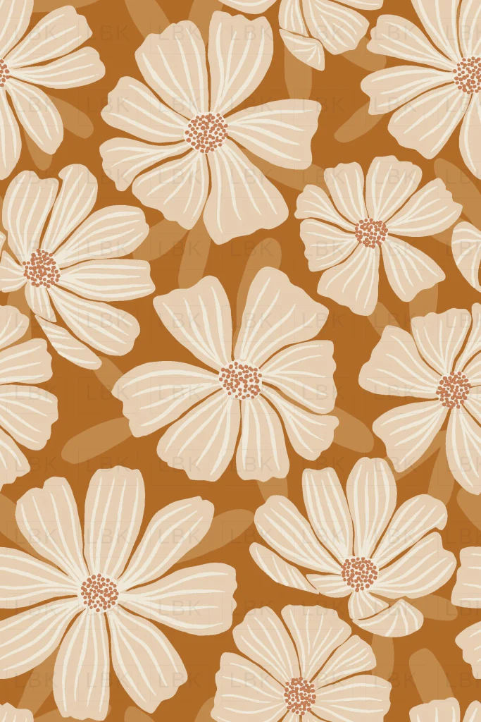 Christmas Cosmos Floral on Copper.