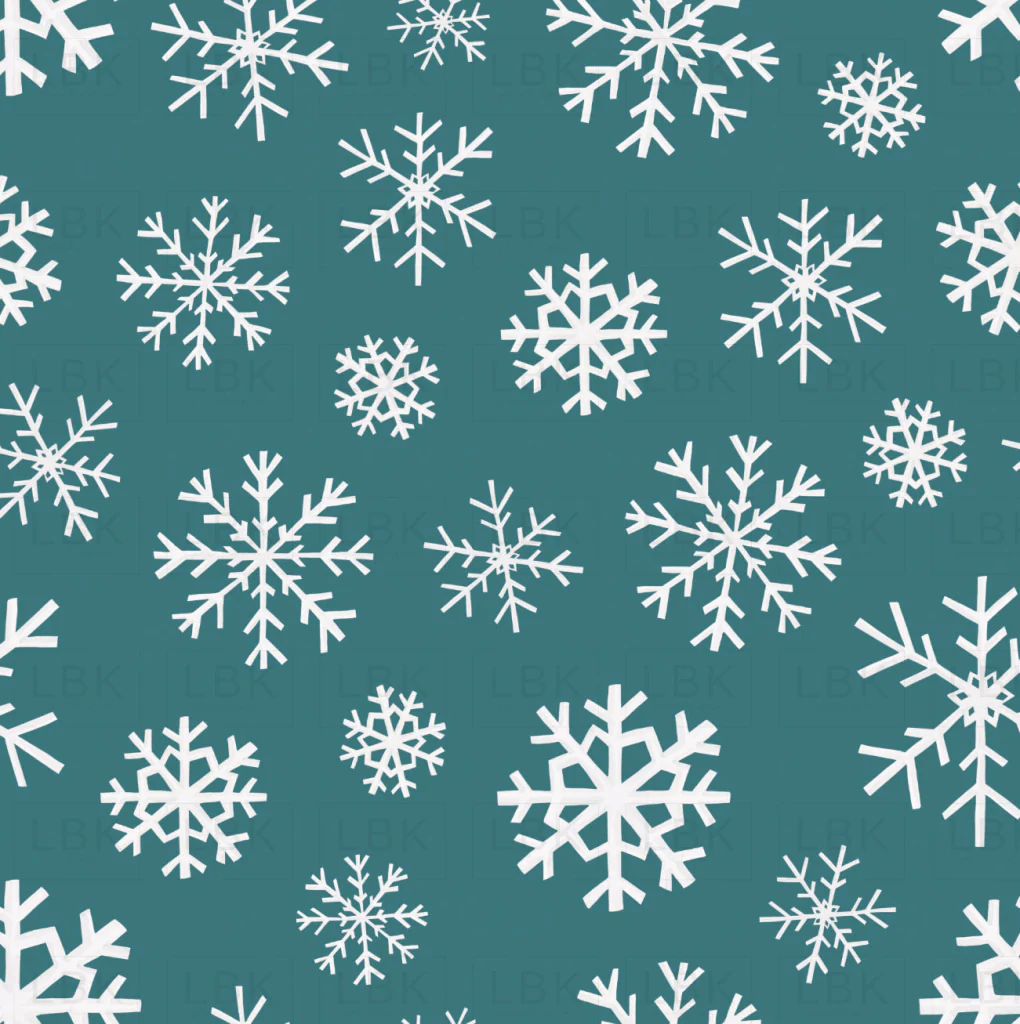 Christmas Dinos Snowflakes Blue